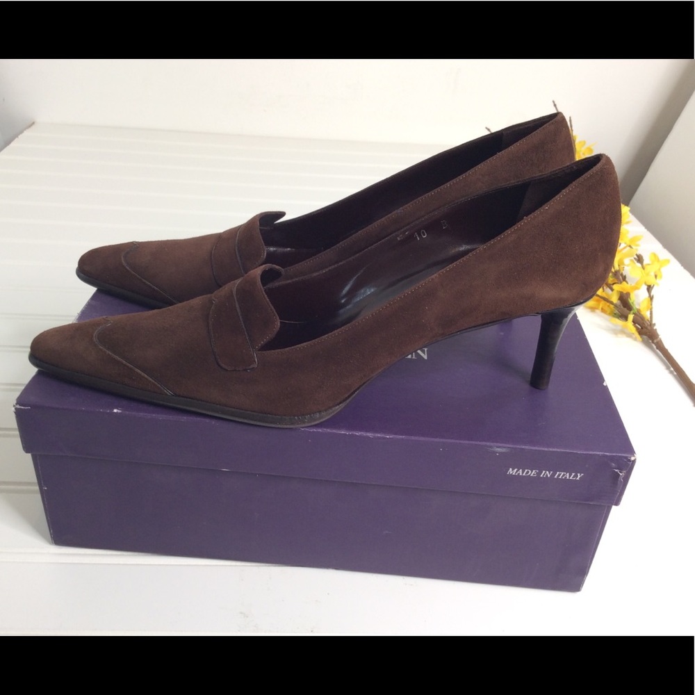Ralph Lauren Suede pointed toe Pump shoes …
